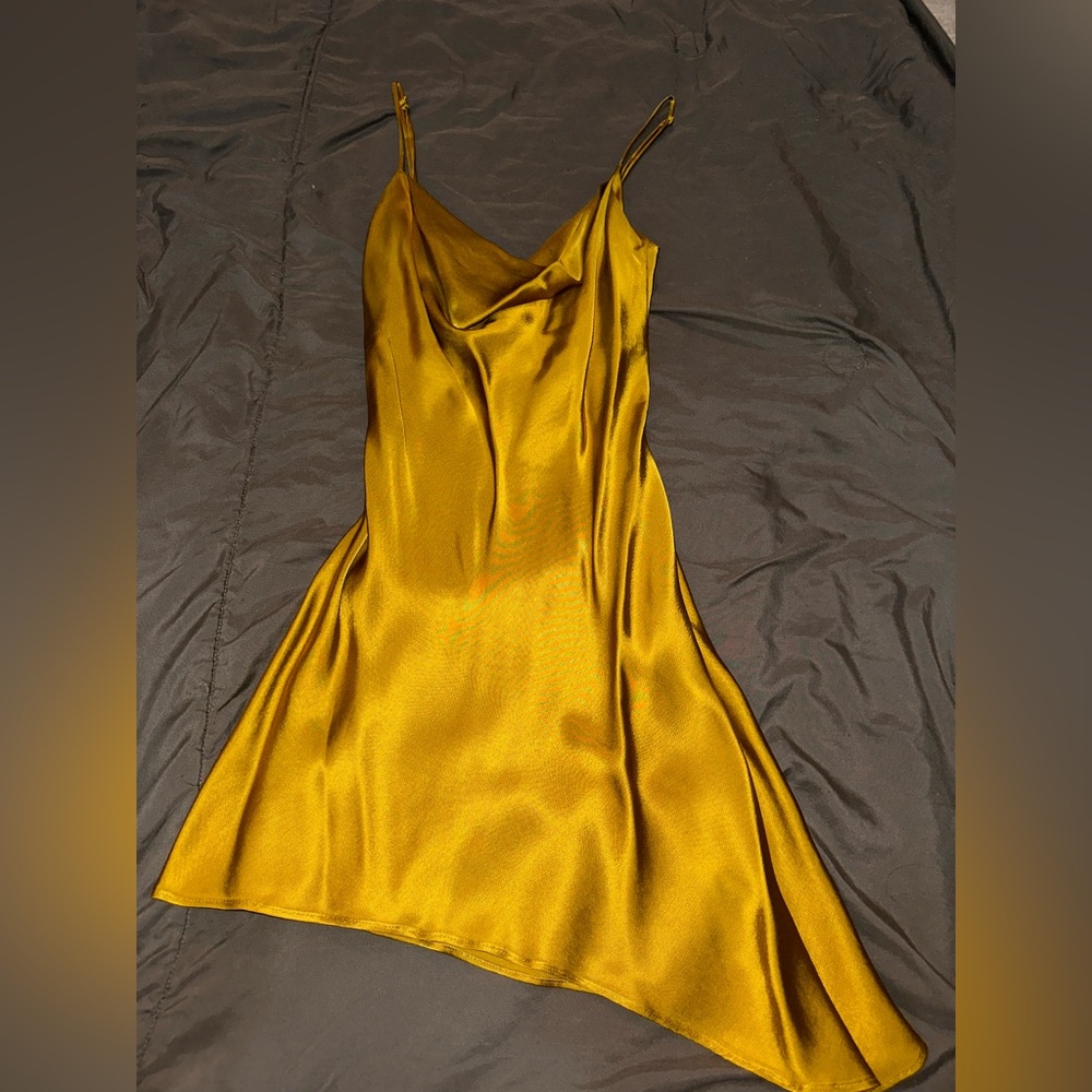 Gold Zara dress